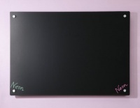 Black Glass Dry-Erase Board - 23 5/8 x 35 1/2 - 60 x 90 cm Black Glass Dry-Erase Board - 23 5/8 x 35 1/2 - 60 x 90 cm