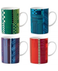 Make your table a masterpiece. Royal Doulton's Paolozzi mugs are covered with vibrant graphic designs inspired by the work of Sir Eduardo Paolozzi, a pivotal figure in pop art history. Make your table a masterpiece. Royal Doulton's Paolozzi mugs are covered with vibrant graphic designs inspired by the work of Sir Eduardo Paolozzi, a pivotal figure in pop art history.