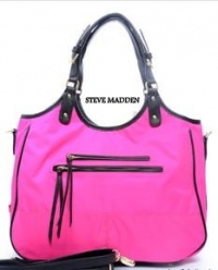 Steve Madden Steven Fuchsia Pink Tote Handbag Crossbody Steve Madden Steven Fuchsia Pink Tote Handbag Crossbody
