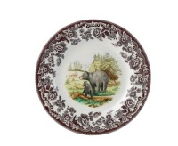 Spode Woodland American Wildlife Black Bear Salad Plate Spode Woodland American Wildlife Black Bear Salad Plate