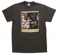 Star Wars Wookie Photo Bomb Mens Charcoal Heathered Tee