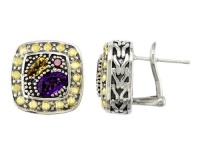 Balissima By Effy Collection Sterling Silver and 18k Yellow Gold 1.20 cttw Multicolor Earrings Balissima By Effy Collection Sterling Silver and 18k Yellow Gold 1.20 cttw Multicolor Earrings