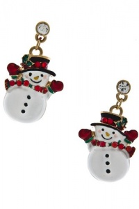 TIFFANY & ZARA CHRISTMAS SNOWMAN EARRINGS TIFFANY & ZARA CHRISTMAS SNOWMAN EARRINGS