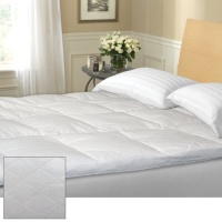 Blue Ridge Home 122294 3-Inch Quilted Featherbed, 210 Thread Count, Cotton Cover, California King, Solid, White Blue Ridge Home 122294 3-Inch Quilted Featherbed, 210 Thread Count, Cotton Cover, California King, Solid, White