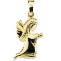 CleverEve Designer Series 14K Yellow Gold 0.95 grams Praying Angel Pendant 17.75 x 11.25mm CleverEve Designer Series 14K Yellow Gold 0.95 grams Praying Angel Pendant 17.75 x 11.25mm