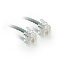 C2G / Cables to Go 02970 RJ11 Modular Telephone Cable, Silver (7 Feet/ 2.13 Meters) C2G / Cables to Go 02970 RJ11 Modular Telephone Cable, Silver (7 Feet/ 2.13 Meters)