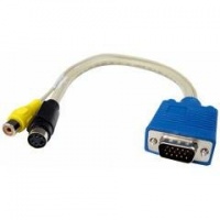 Cables Unlimited AUD-2350 VGA to S-Video or RCA Adapter Cables Unlimited AUD-2350 VGA to S-Video or RCA Adapter