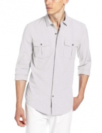 Calvin Klein Jeans Men's Modern Solid Long Sleeve Woven Calvin Klein Jeans Men's Modern Solid Long Sleeve Woven