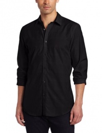 Calvin Klein Sportswear Men's Long Sleeve YD Ombre Check Corded Dobby Calvin Klein Sportswear Men's Long Sleeve YD Ombre Check Corded Dobby