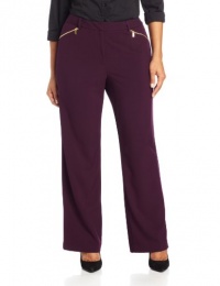 Calvin Klein Women's Plus-Size Madison Ponte with Zipper Detail Calvin Klein Women's Plus-Size Madison Ponte with Zipper Detail