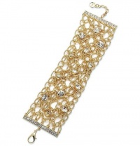 Alfani Bracelet, Gold-Tone Crystal Link Bracelet Alfani Bracelet, Gold-Tone Crystal Link Bracelet