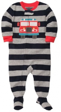 Carter's Baby Boys L/S Embroidery Footed Blanket Sleeper - Firetruck Carter's Baby Boys L/S Embroidery Footed Blanket Sleeper - Firetruck