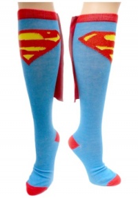 Superman Cape Knee High Socks Superman Cape Knee High Socks