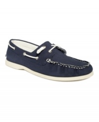 A navy, canvas take on the nautical trend. These Denver moccasin flats by Barefoot Tess are a perfect choice to diversify your boat shoe collection. A navy, canvas take on the nautical trend. These Denver moccasin flats by Barefoot Tess are a perfect choice to diversify your boat shoe collection.