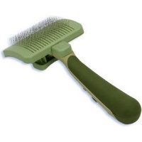 Safari Self-Cleaning Medium Small Slicker Brush for Dogs