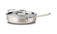 All-Clad Brushed Stainless D5 3-Quart Saute Pan with Lid All-Clad Brushed Stainless D5 3-Quart Saute Pan with Lid