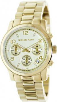 Michael Kors Midsized Chronograph Gold Tone Womens Watch MK5055 Michael Kors Midsized Chronograph Gold Tone Womens Watch MK5055