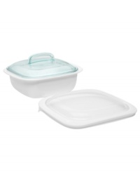Bake, serve and store – one piece of Corningware bakware does the job of three regular dishes! The SimplyLite collection takes kitchen innovation even further, utilizing a revolutionary new material that's half the weight of traditional ceramic bakeware yet just as durable. One-year limited warranty. Bake, serve and store – one piece of Corningware bakware does the job of three regular dishes! The SimplyLite collection takes kitchen innovation even further, utilizing a revolutionary new material that's half the weight of traditional ceramic bakeware yet just as durable. One-year limited warranty.