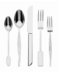 Give your table an edge. Four distinct handle designs in lustrous stainless steel make the Hybrid flatware set unlike any other. With service for four from Gourmet Settings. Give your table an edge. Four distinct handle designs in lustrous stainless steel make the Hybrid flatware set unlike any other. With service for four from Gourmet Settings.