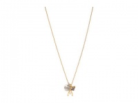 Juicy Couture Necklace, 16 Gold-Tone Love and Luck Charm Pendant Necklace