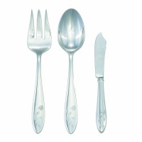 Lenox Butterfly Meadow Stainless Steel Flatware 3-Piece Serving Set Lenox Butterfly Meadow Stainless Steel Flatware 3-Piece Serving Set