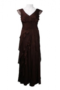 Adrianna Papell Iridescent Chiffon Petal Gown (Plus Size) Adrianna Papell Iridescent Chiffon Petal Gown (Plus Size)
