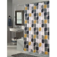 Carnation Home Fashions Metro Extra Long Printed Fabric Shower Curtain, 72-Inch by 84-Inch Carnation Home Fashions Metro Extra Long Printed Fabric Shower Curtain, 72-Inch by 84-Inch