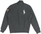 Polo Ralph Lauren Men's French-Rib Half Zip Big Pony Sweater