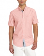 Original Penguin Men's End On End Woven Heritage Fit Short Sleeve Shirt