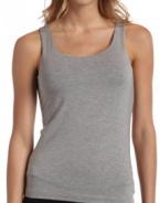 Calvin Klein Women's Essentials Sleep Tank W/Shelf,Heather Grey,Small