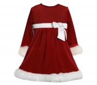 Bonnie Jean Sequin Bodice Santa Dress Fur Trim 18 months Bonnie Jean Sequin Bodice Santa Dress Fur Trim 18 months