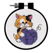 Dimensions Needlecrafts Counted Cross Stitch, Cute Kitty Dimensions Needlecrafts Counted Cross Stitch, Cute Kitty