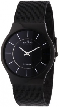 Skagen Men's 233LTMB Black Titanium Mesh Bracelet Watch Skagen Men's 233LTMB Black Titanium Mesh Bracelet Watch