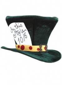 Adult Alice in Wonderland The Green MadHatter Hat Adult Alice in Wonderland The Green MadHatter Hat