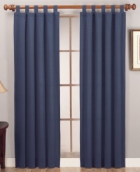 Simple and stylish, this solid canvas window panel defines your windows with a look of casual distinction. Tab top; light filtering. Simple and stylish, this solid canvas window panel defines your windows with a look of casual distinction. Tab top; light filtering.