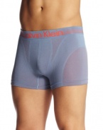 Calvin Klein Men's Concept Micro Low Rise Trunk Le, Sterling Blue/Magma, Small