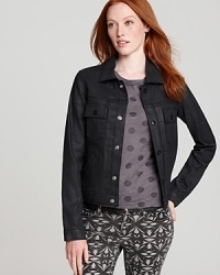 A casual classic that transcends the ages, this MARC BY MARC JACOBS denim jacket is the look every fashionista should have in their weekend style archives. A casual classic that transcends the ages, this MARC BY MARC JACOBS denim jacket is the look every fashionista should have in their weekend style archives.