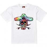 Quiksilver - Boys Hippy Skull Bt0 Wy7 T-Shirt, Size: Medium, Color: White Quiksilver - Boys Hippy Skull Bt0 Wy7 T-Shirt, Size: Medium, Color: White