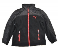 Puma Boys Fleece Outerwear Jackets (6, Black/Red) Puma Boys Fleece Outerwear Jackets (6, Black/Red)
