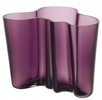 Iittala Aalto Vase, Dark Lilac, 4-3/4-Inch Iittala Aalto Vase, Dark Lilac, 4-3/4-Inch
