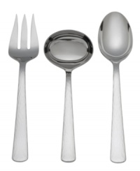 Serve modern sophistication at every meal with this Reed & Barton 3-piece set in-hand. Hammered handles contrast sleek, shiny heads in 18/10 stainless steel. Serve modern sophistication at every meal with this Reed & Barton 3-piece set in-hand. Hammered handles contrast sleek, shiny heads in 18/10 stainless steel.