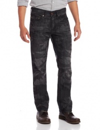 True Religion Men's Bobby Straight Fit Laser Jean in Black Camouflaged True Religion Men's Bobby Straight Fit Laser Jean in Black Camouflaged