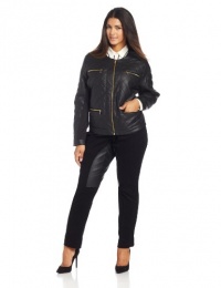 Calvin Klein Women's Plus-Size Quilt Zip Jacket Calvin Klein Women's Plus-Size Quilt Zip Jacket