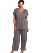 Natori Women's Plus-Size Zen Floral Pajama Set