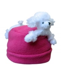 This comfy fleece hat from BearHands features a buddy's head at the front and her bottom at the rear - a surefire way to turn some heads! This comfy fleece hat from BearHands features a buddy's head at the front and her bottom at the rear - a surefire way to turn some heads!