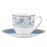 Lenox Marchesa Couture Espresso Cup and Saucer, Sapphire Plum