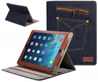 SUPCASE Jeans Series for New Apple iPad Air Slim Fit Folio Case (Blue) - Multi-angle Stand, Support Auto Sleep/Wake (Smart Cover Function), Compatible with iPad 5 (5th Generation) SUPCASE Jeans Series for New Apple iPad Air Slim Fit Folio Case (Blue) - Multi-angle Stand, Support Auto Sleep/Wake (Smart Cover Function), Compatible with iPad 5 (5th Generation)