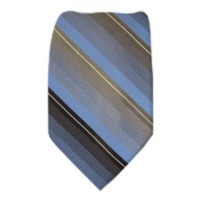 Blue - Brown - Gray XL Calvin Klein Necktie Blue - Brown - Gray XL Calvin Klein Necktie