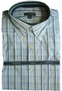 Van Heusen Button Down Long Sleeve Dress Shirt Checkard Van Heusen Button Down Long Sleeve Dress Shirt Checkard