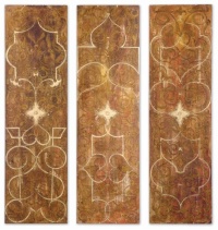 Scrolled Panel I, II & III Wood Wall Art - Set of 3 - 20W x 70H in. Scrolled Panel I, II & III Wood Wall Art - Set of 3 - 20W x 70H in.